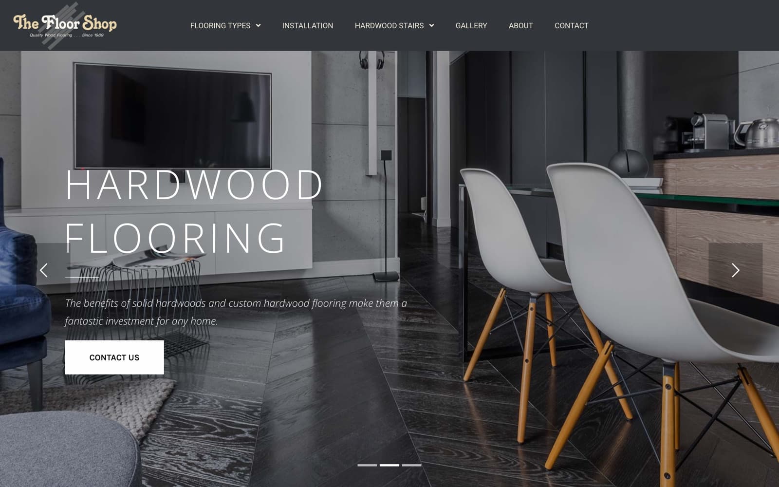 The Floor Shop homepage screenshot