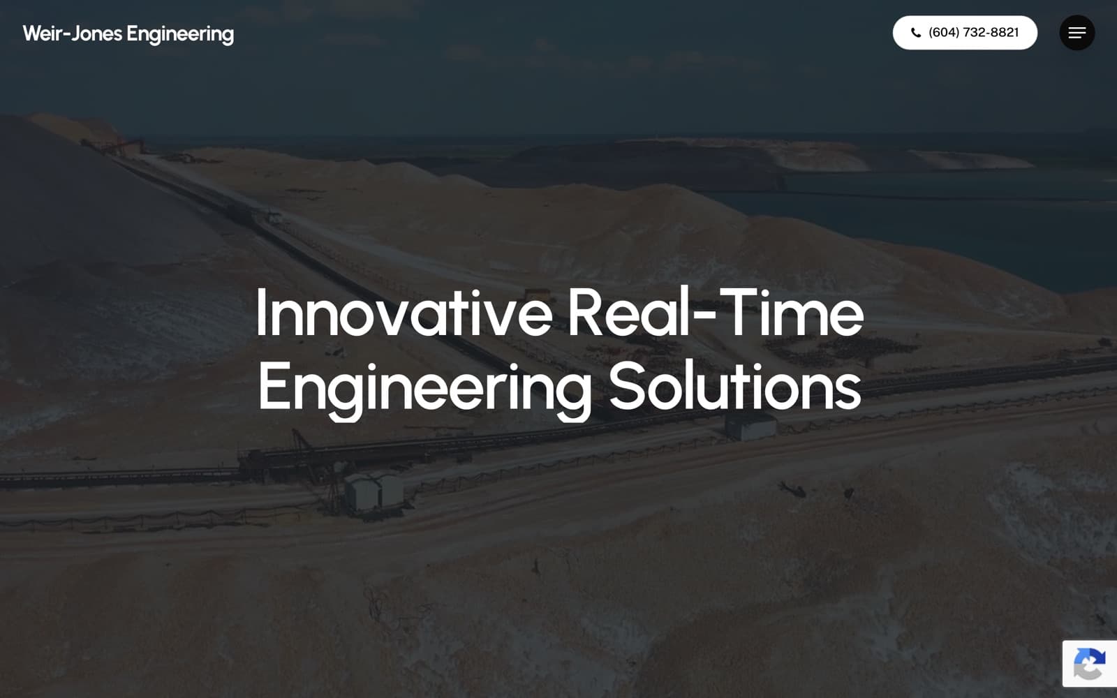Weir-Jones Engineering homepage screenshot