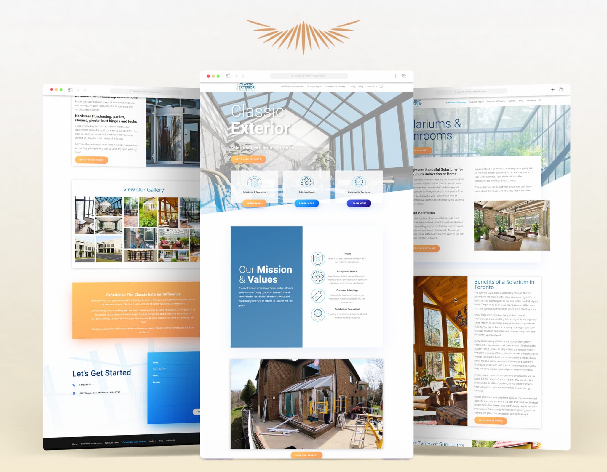Classic Exterior — Solariums
