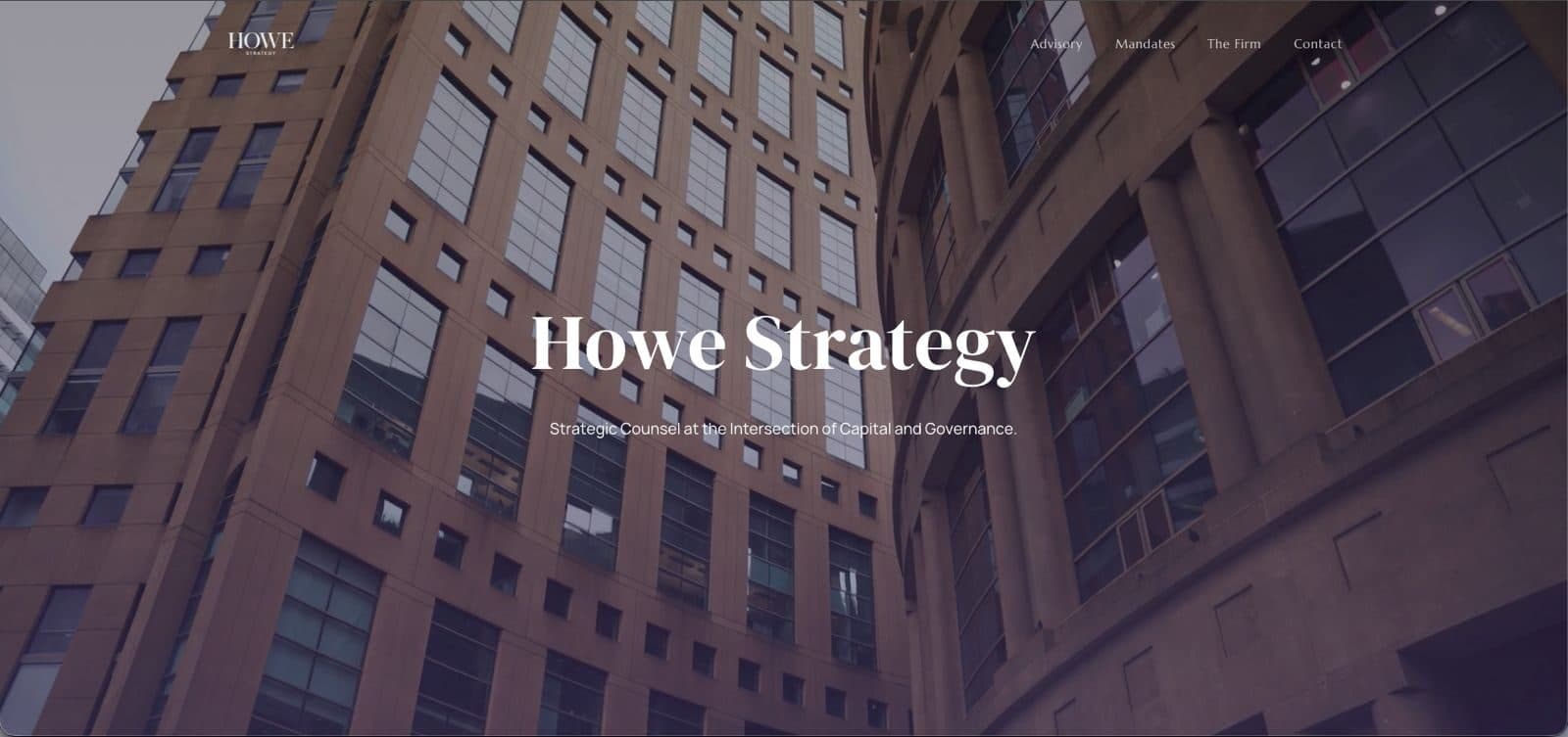 Howe Strategy — homepage
